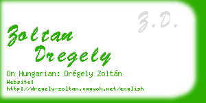 zoltan dregely business card