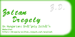 zoltan dregely business card